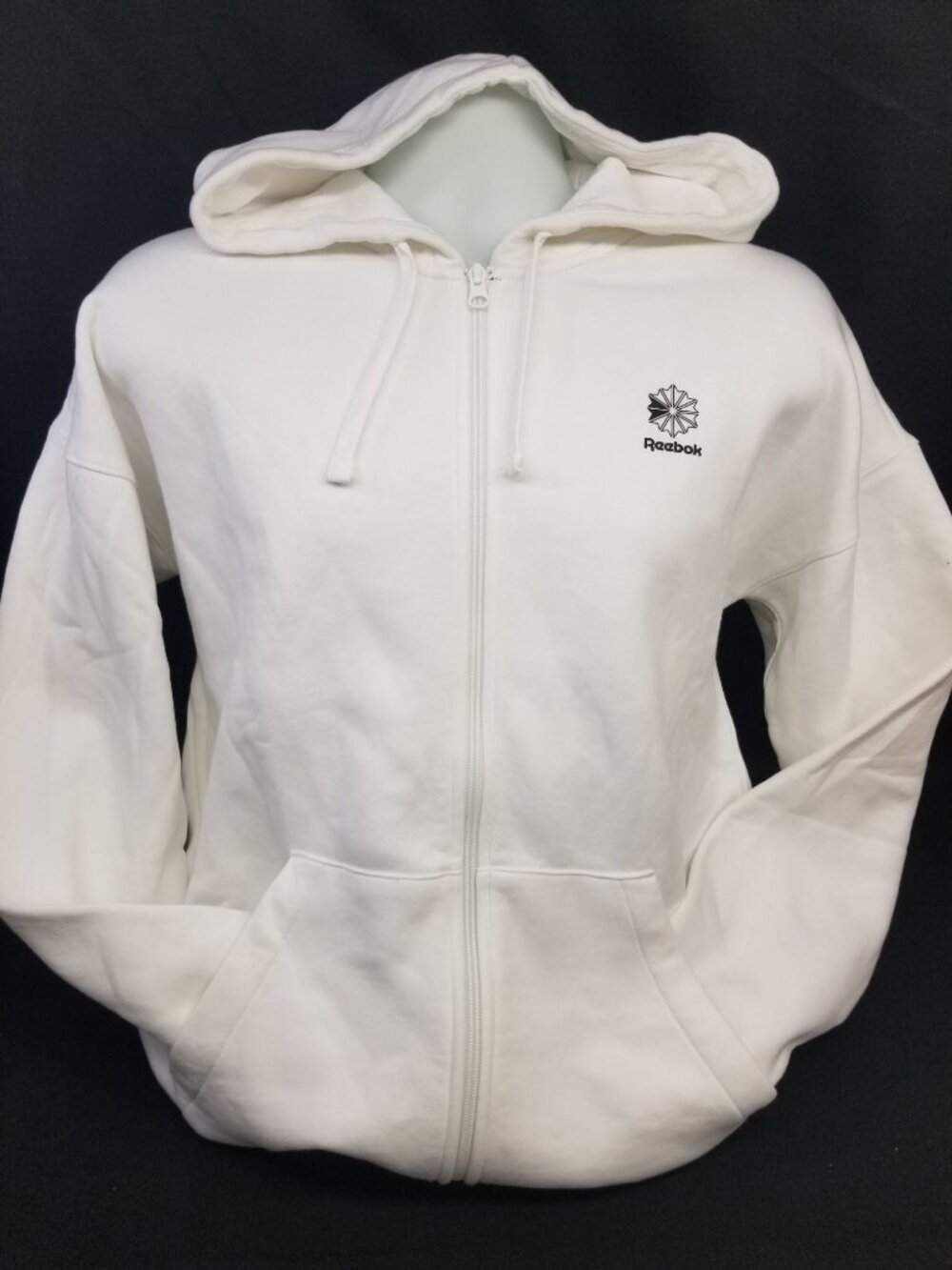 Reebok Men's Full Zip Hoodie Size XL White NEW WITH TAGS!